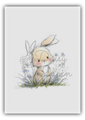 Blueberry Bunnies- Bunny in the flowers