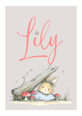 Name Card-Blueberry Bunnies- Personalized name card 2