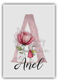 Name Card - Cherry Bunnies- Personalized name card (1)