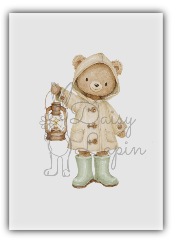 Comfy Bears- Bear standing with lamp