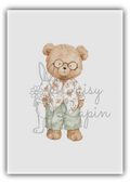 Comfy Bears- Bear with glasses and cute shirt