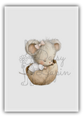 Mulberry Mouses- Mouse sleeping in a shell