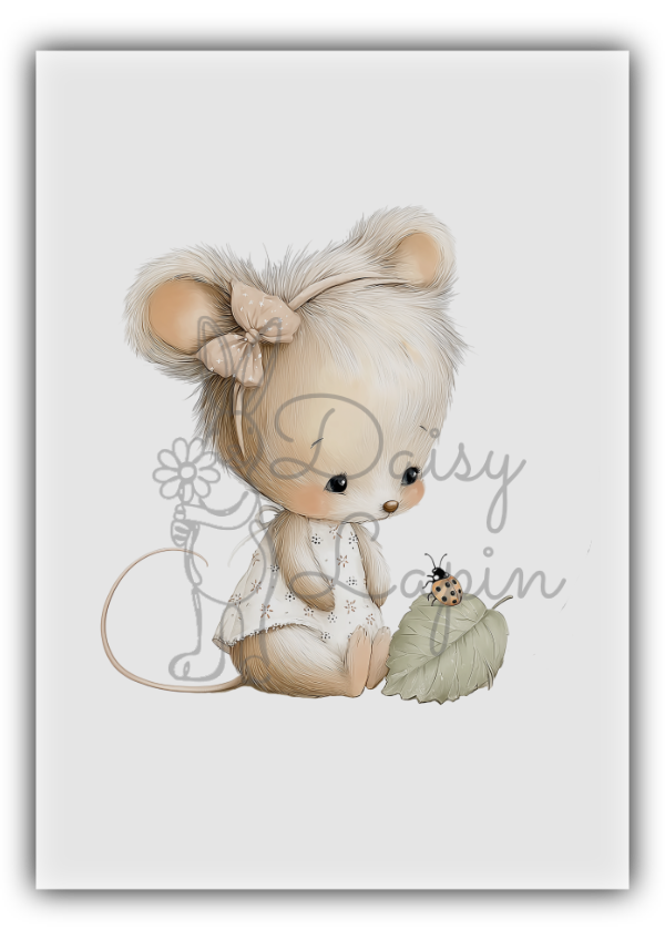 Mulberry Mouses- Mouse with a little ladybug