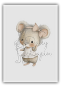 Mulberry Mouses- Cute mouse with a bow