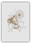 Mulberry Mouses- Girly mouse with dandelion