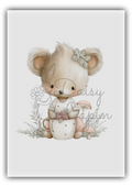 Mulberry Mouses- Mouse with a tea cup