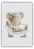 Mulberry Mouse- Mouse in a swing