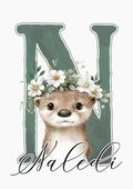 Name Card- Daisy Animals- Personalization (2)