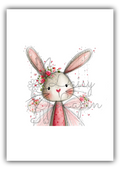 Cherry Bunnies- Bunny with a rose crown