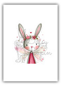 Cherry Bunnies- Bunny with light pink wings