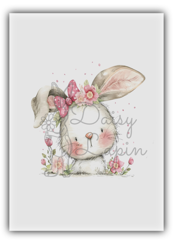 Daisy faces- Bunny with a wink