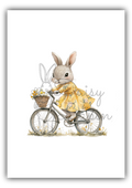 Garden Bunnies- Bunny on a bicycle