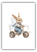 Garden Bunnies- Bunny on a bicycle