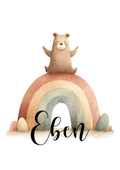 Name Card - Nursery Bears- Personalized name card 2
