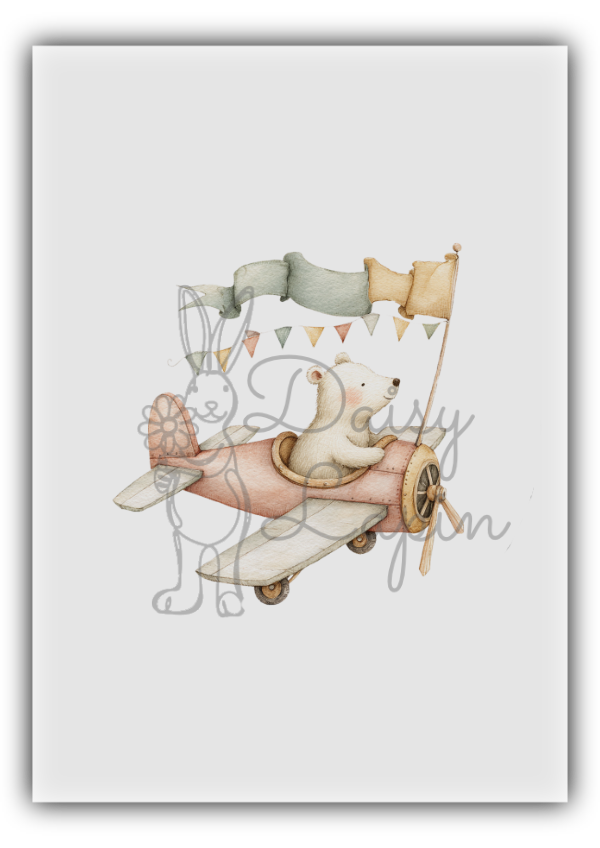 Nursery Bears - Bear in airplane