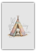 Nursery Bears - Bear in a campsite