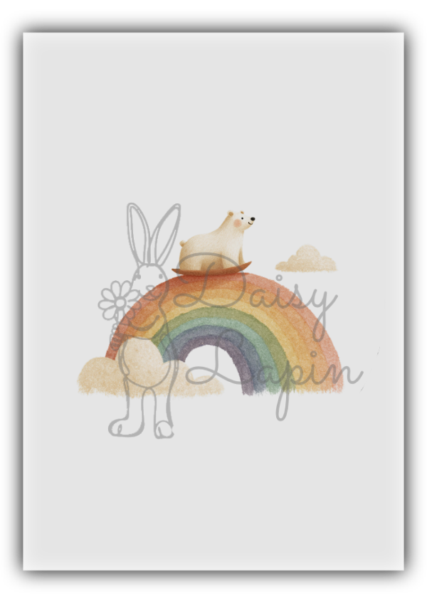 Nursery Bears- Bear on a Rainbow