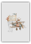 Nursery Bears- Bear in a airplane