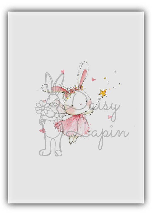 Blush Bunnies- Bunny with a star