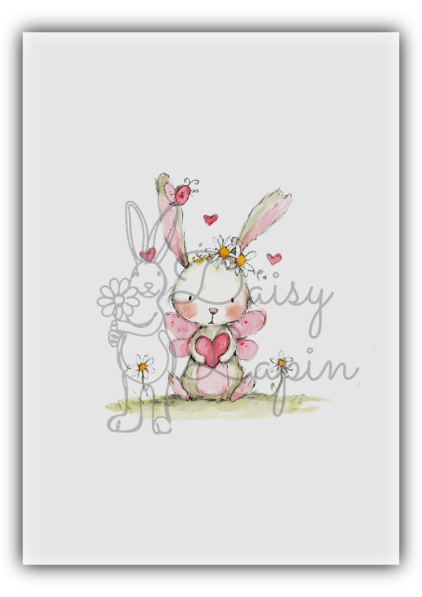 Blush Bunnies- Bunny with a heart