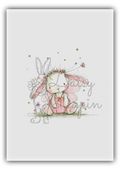 Blush Bunnies- Bunny with a necklace