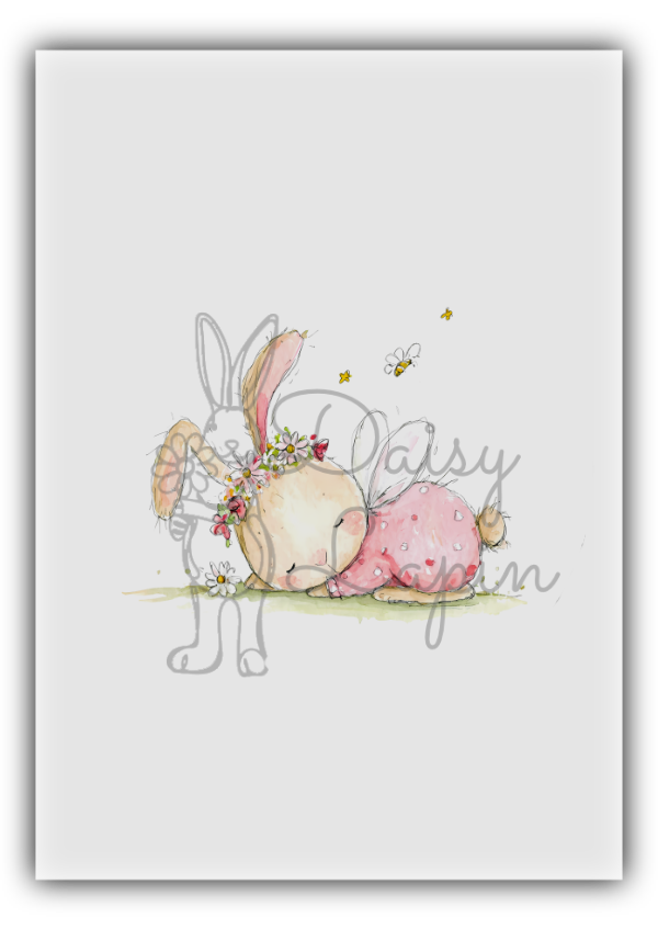Blush Bunnies- Bunny sleeping