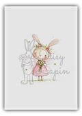 Blush Bunnies- Bunny with rose crown
