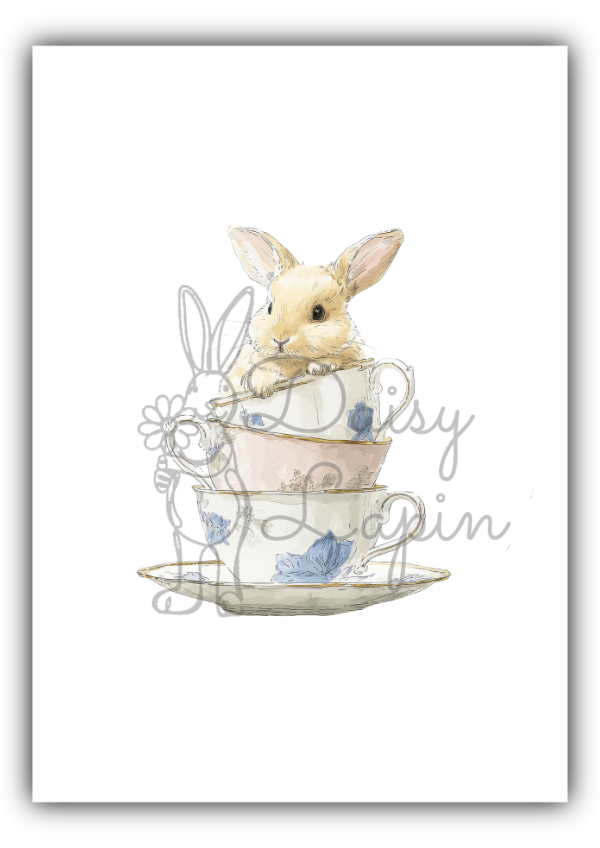 Sugar Bunnies- Bunny in stacked cups
