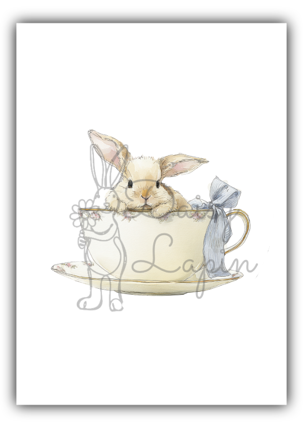Sugar Bunnies- Bunny with a blue bow