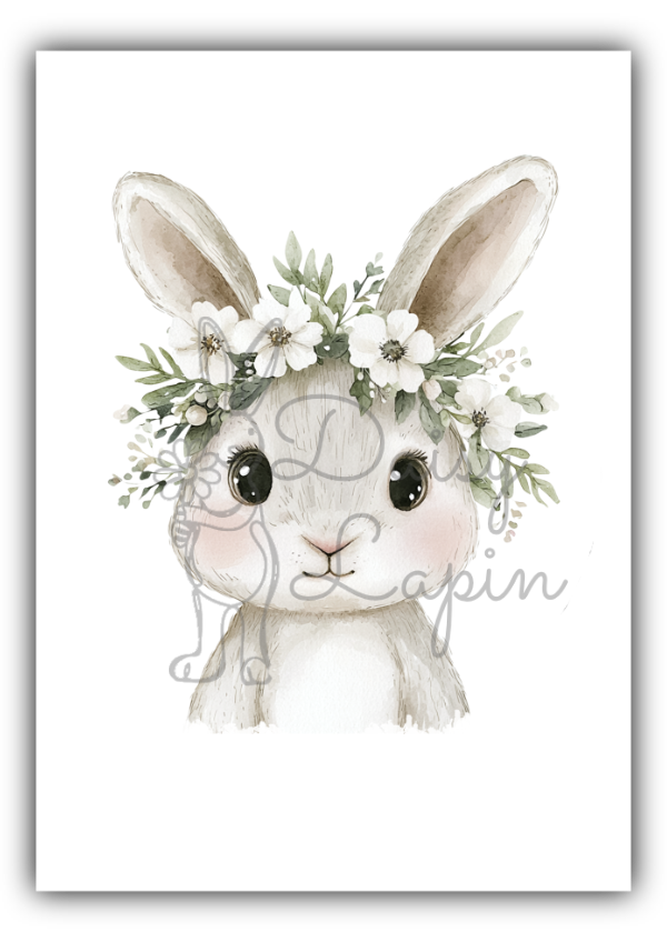 Daisy Animals- Bunny with a daisy crown